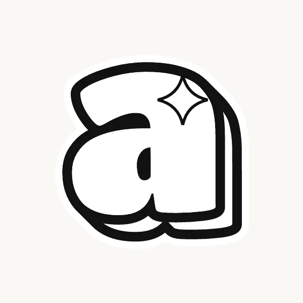 Printable lowercase bubble letter a outline