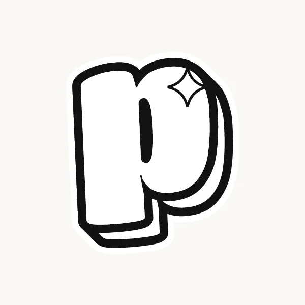 Printable lowercase bubble letter p outline