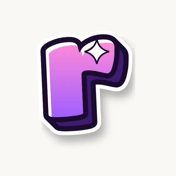 Lowercase r in bubble letters