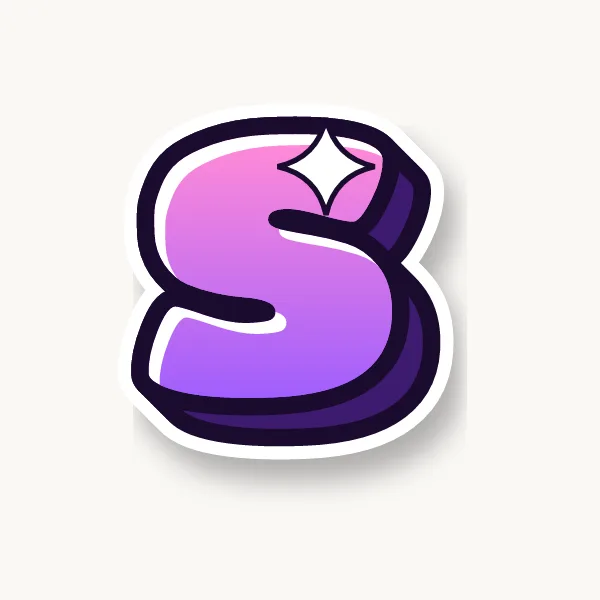 Lowercase s in bubble letters