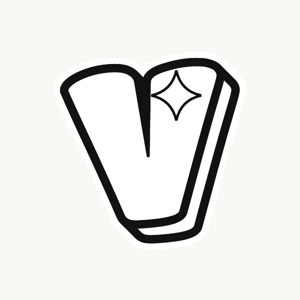 Printable bubble letter V outline to color or trace