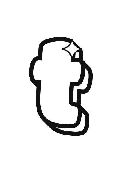 Printable lowercase bubble letter t outline to color or trace