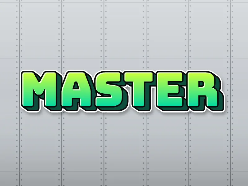 Blockbuster graffiti piece of MASTER in green on a subway car