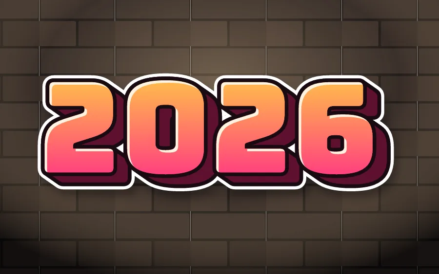 "2026" in blockbuster graffiti style