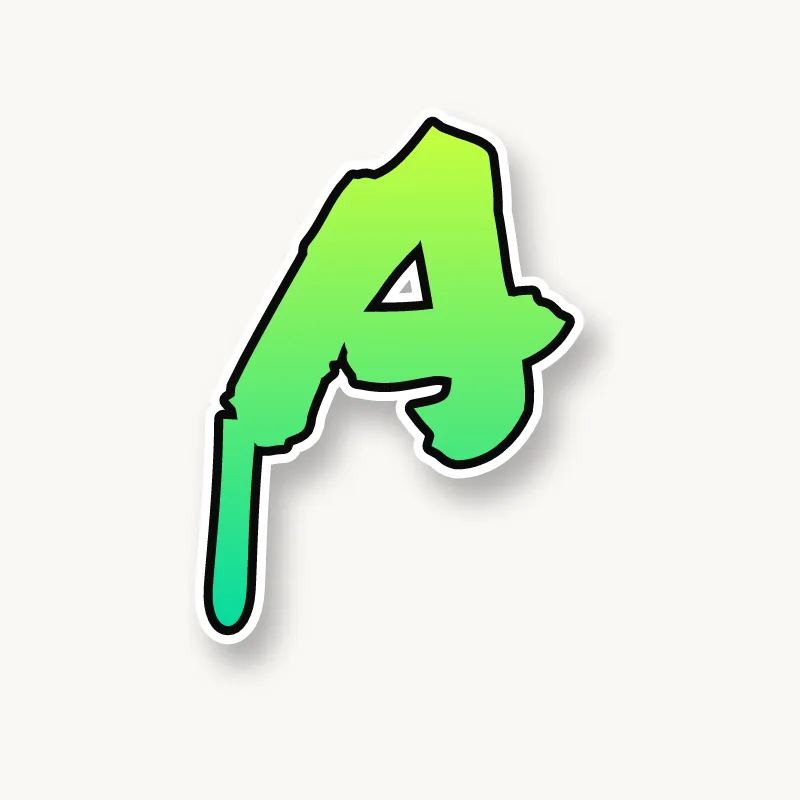 Handstyle graffiti letter A