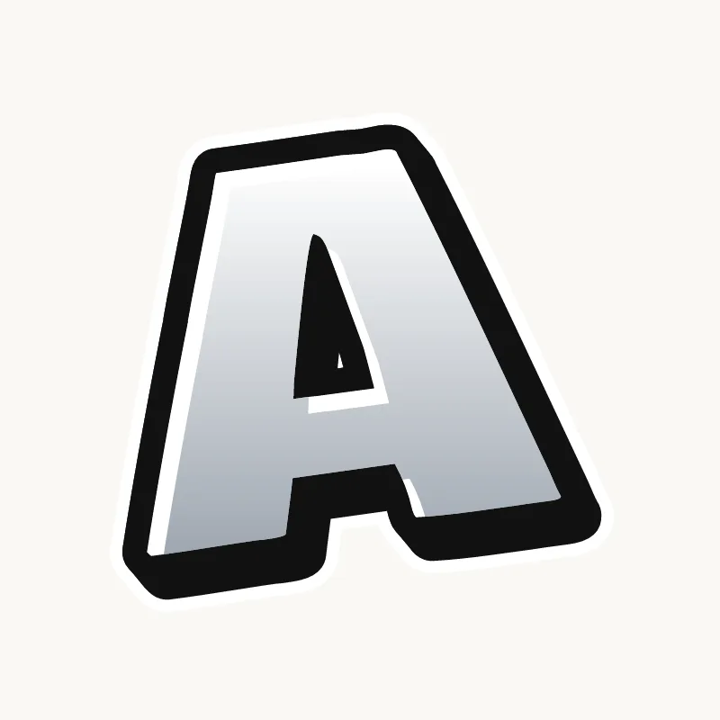 Throw-up graffiti letter A
