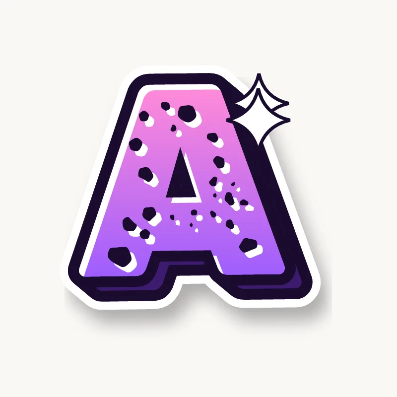Wild graffiti letter A