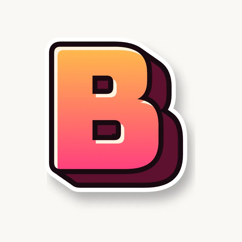 Blockbuster graffiti letter B