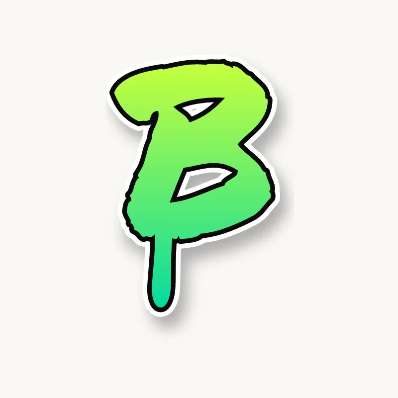 Handstyle graffiti letter B