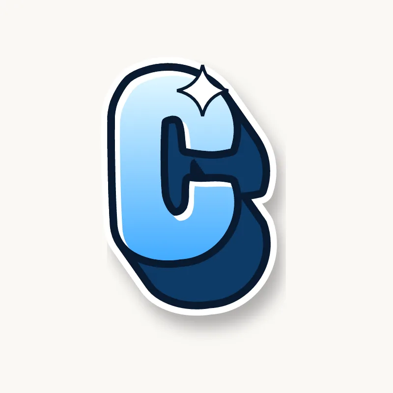 3D graffiti letter C
