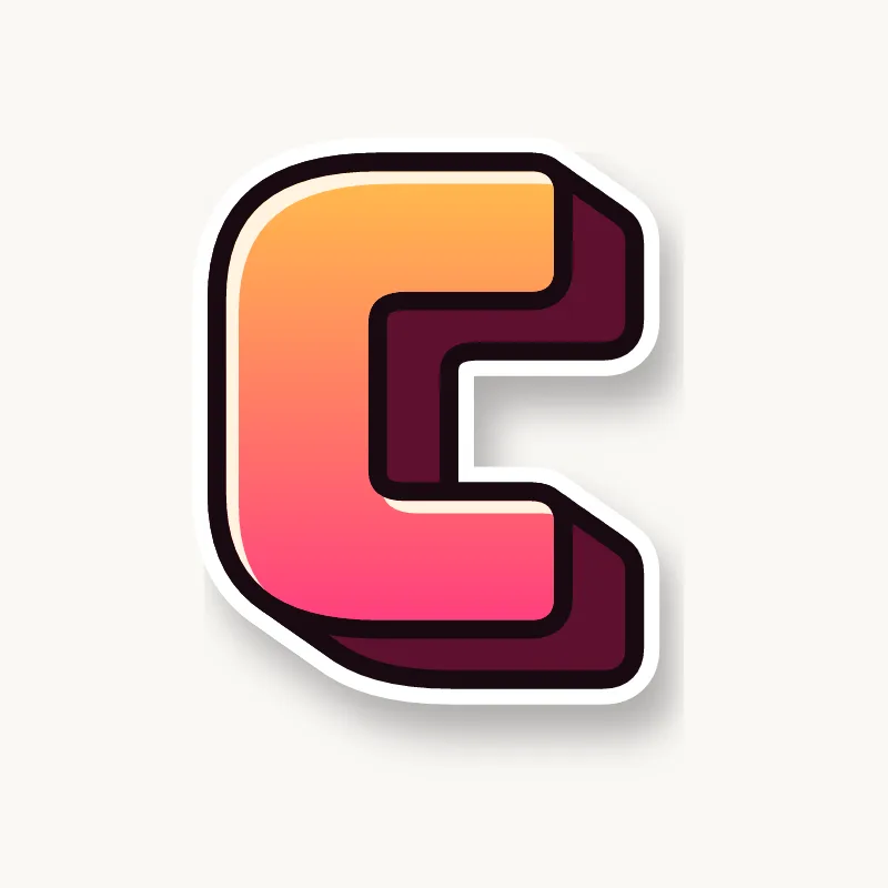 Blockbuster graffiti letter C