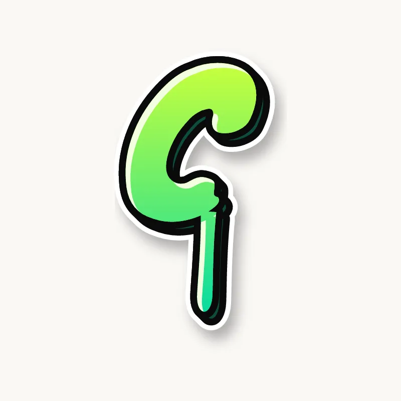 Drip graffiti letter C