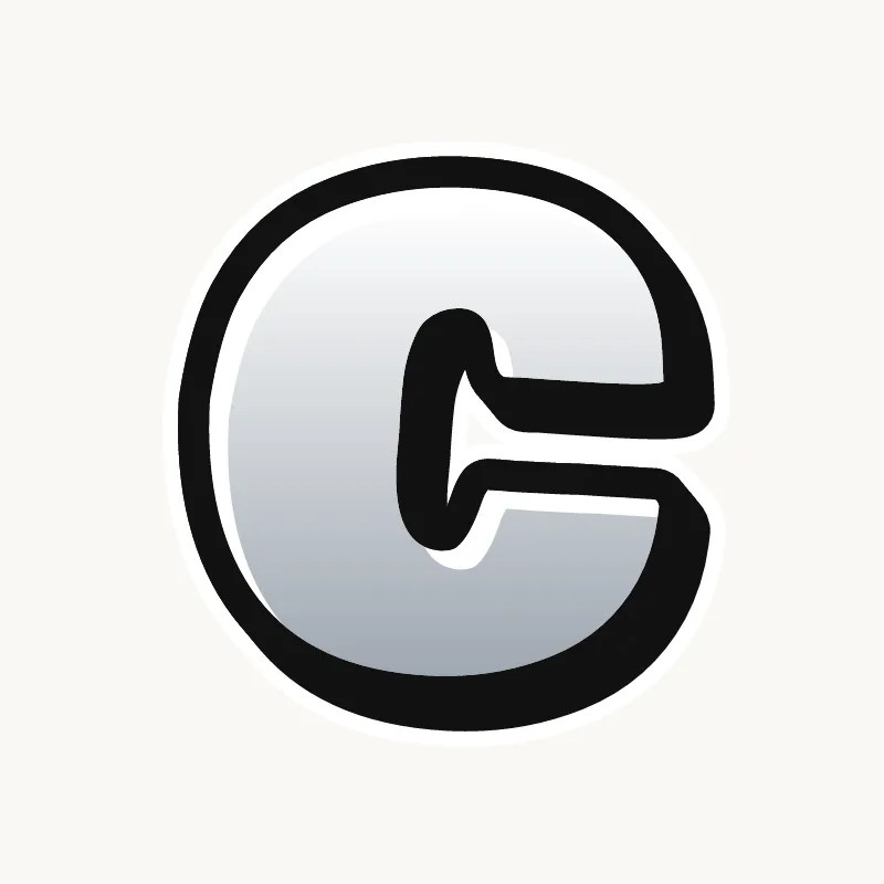 Throw-up graffiti letter C