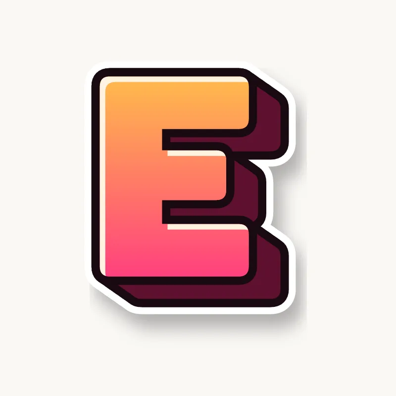 Blockbuster graffiti letter E
