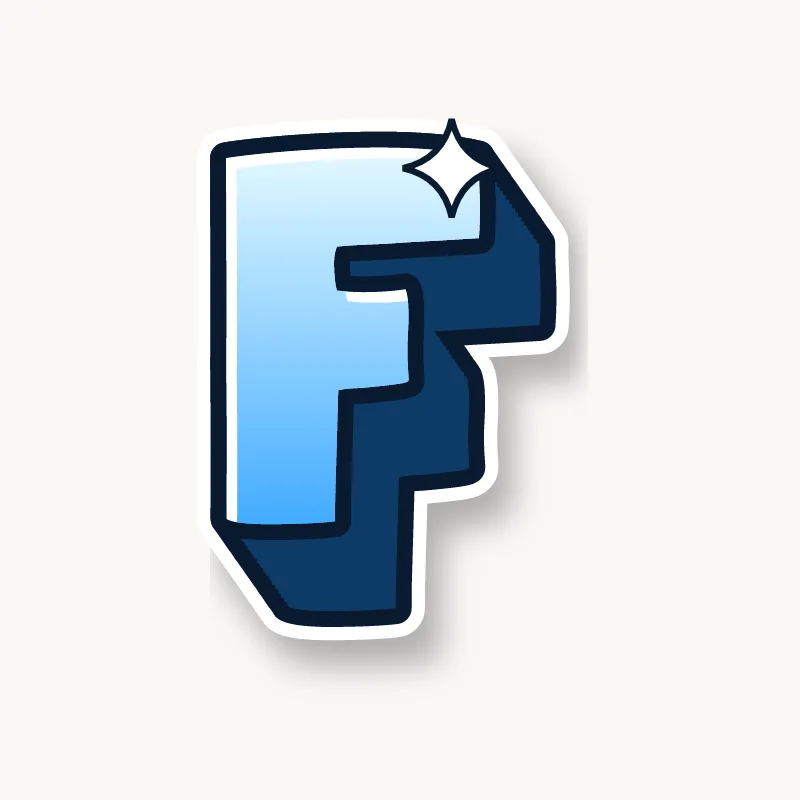 3D graffiti letter F