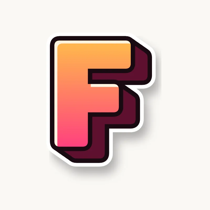 Blockbuster graffiti letter F