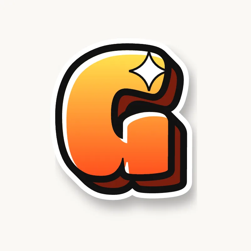 Bubble graffiti letter G