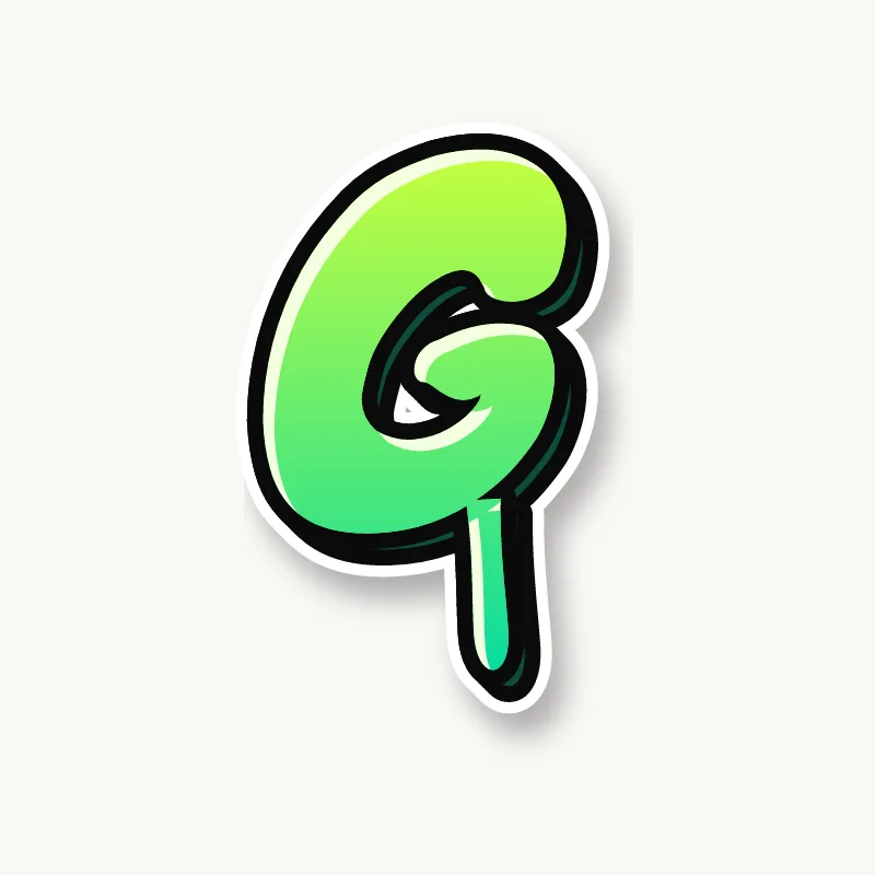 Drip graffiti letter G