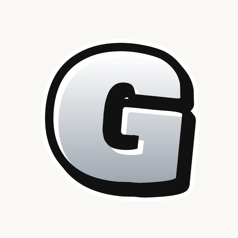 Throw-up graffiti letter G