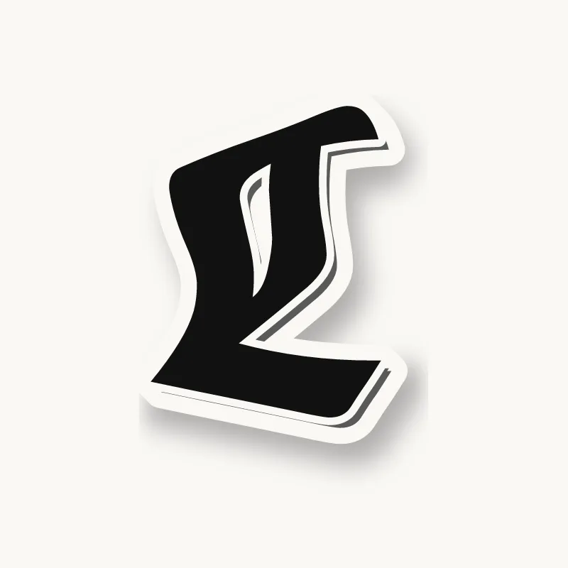 Old English graffiti letter L