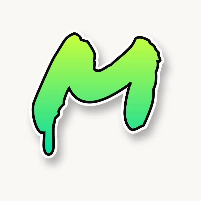 Handstyle graffiti letter M