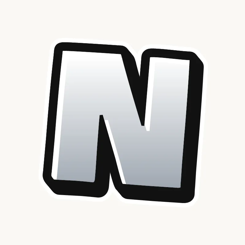 Throw-up graffiti letter N