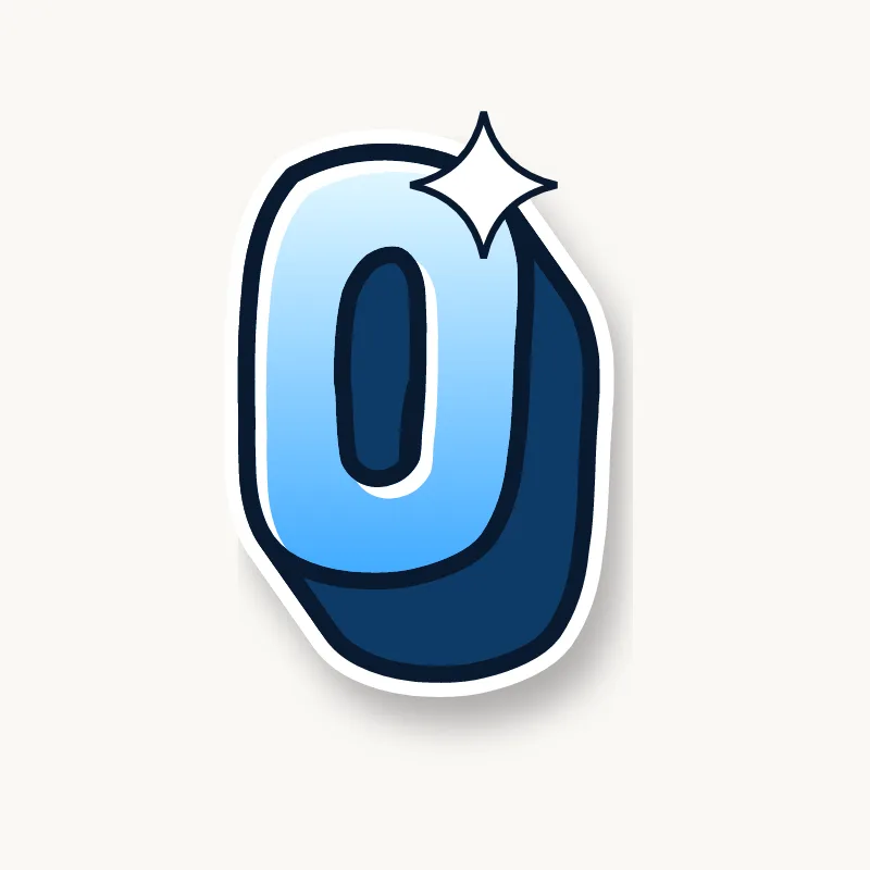 3D graffiti letter O