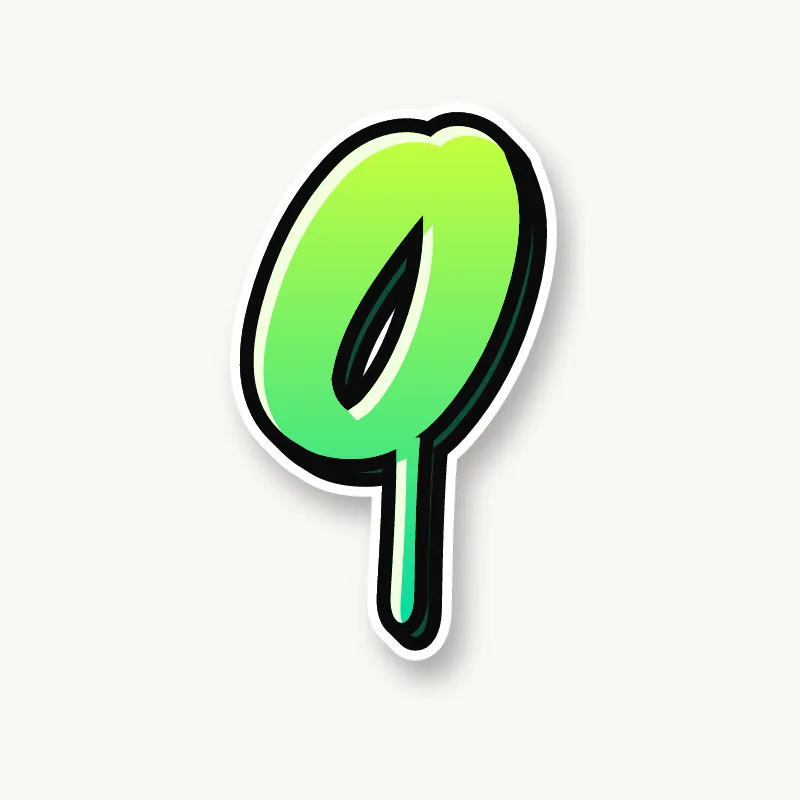 Drip graffiti letter O