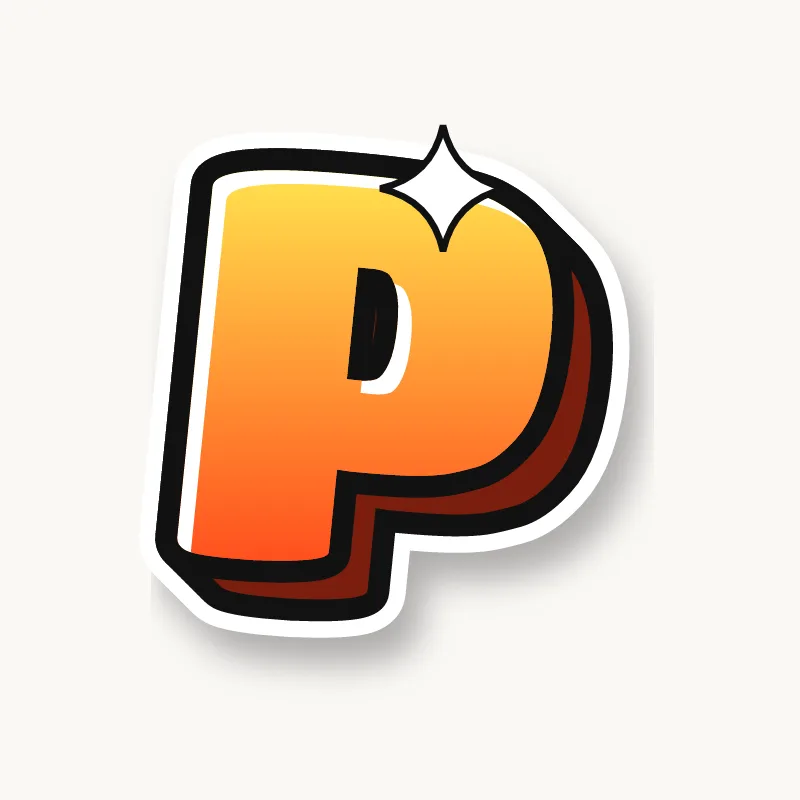 Bubble graffiti letter P
