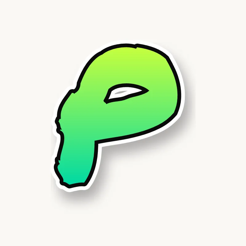Handstyle graffiti letter P