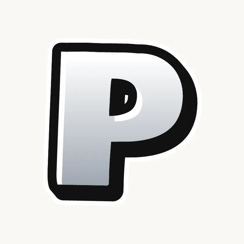 Throw-up graffiti letter P