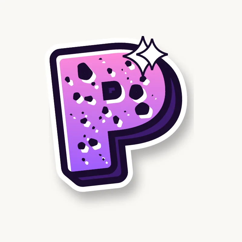 Wild graffiti letter P