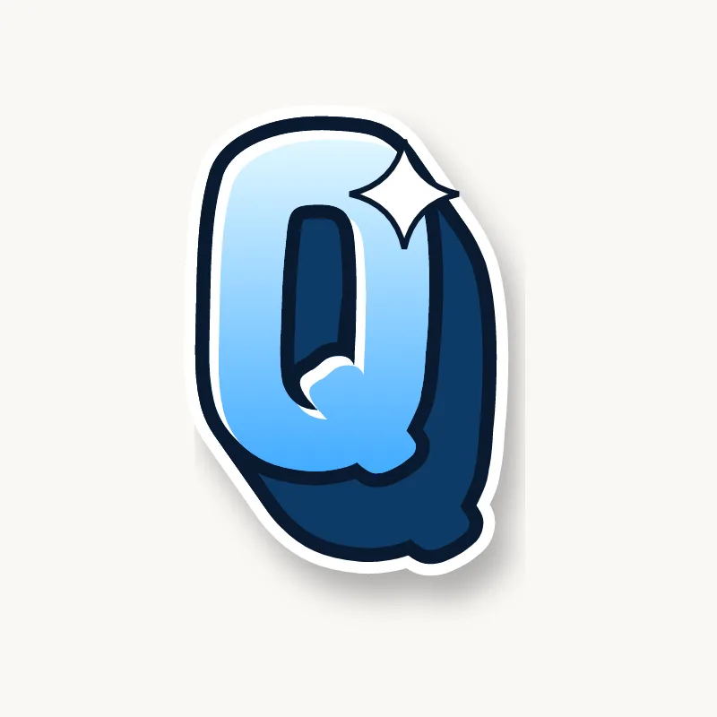 3D graffiti letter Q