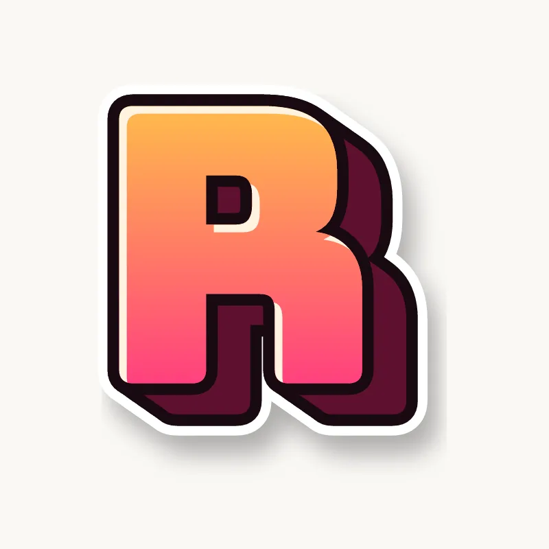 Blockbuster graffiti letter R
