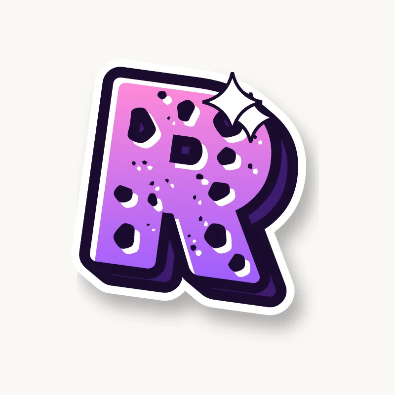 Wild graffiti letter R