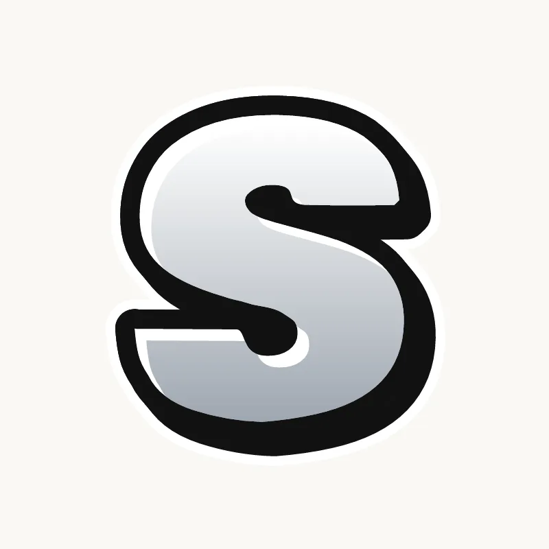 Throw-up graffiti letter S