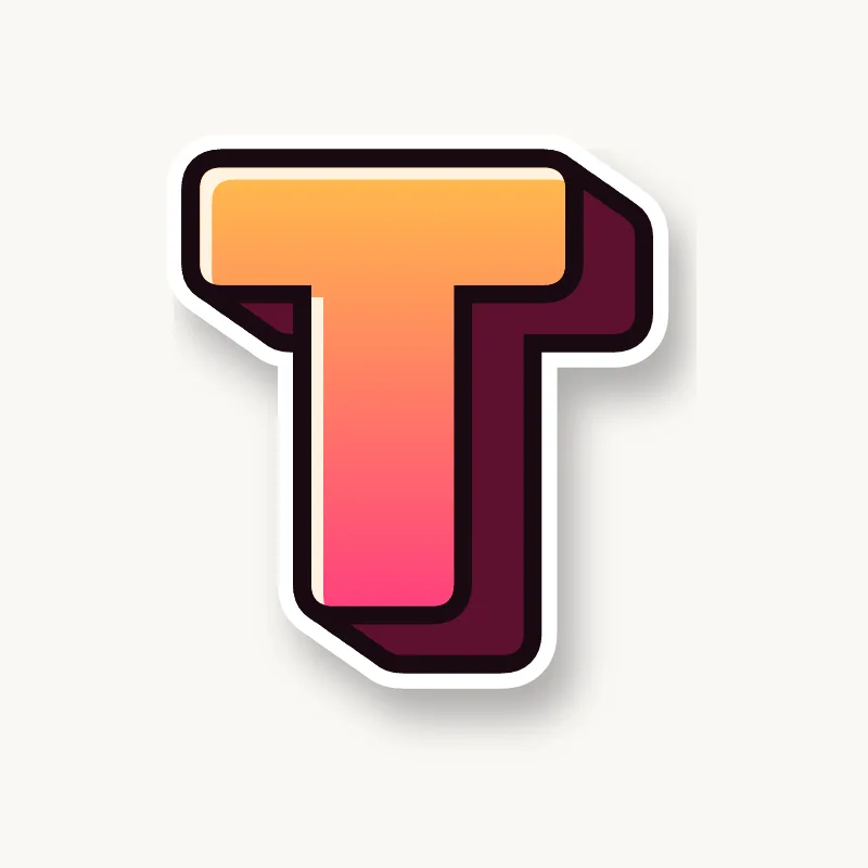 Blockbuster graffiti letter T