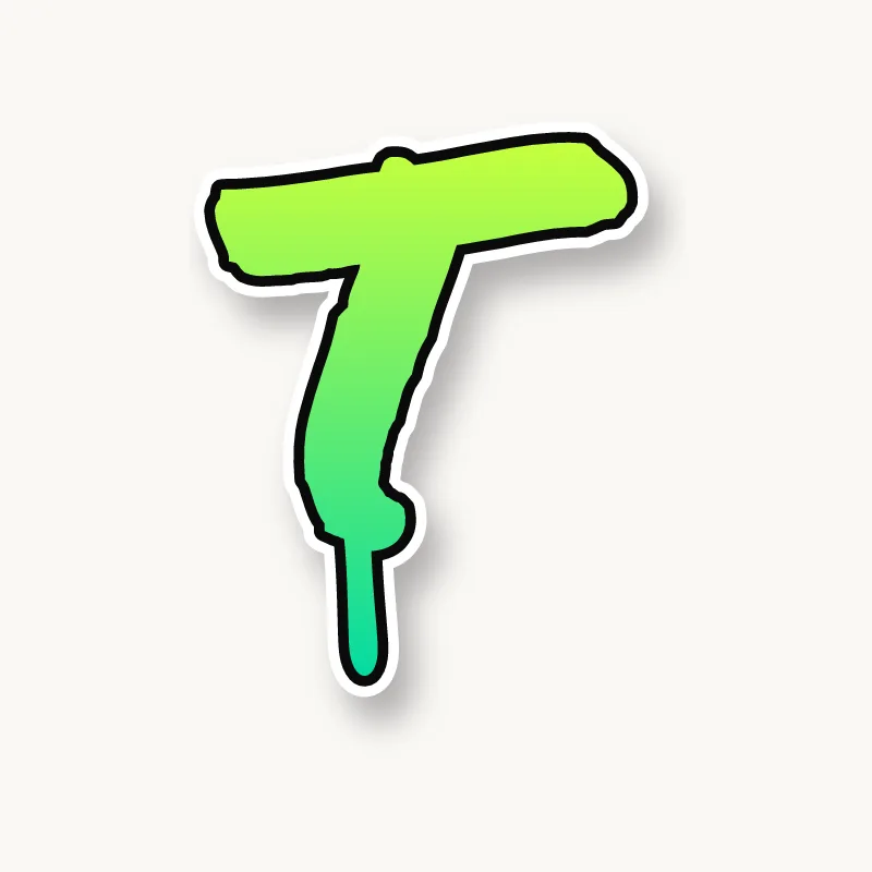 Handstyle graffiti letter T