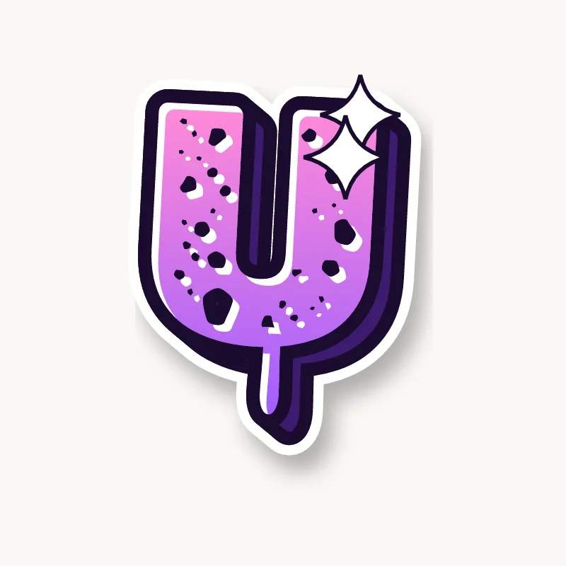 Wild graffiti letter U