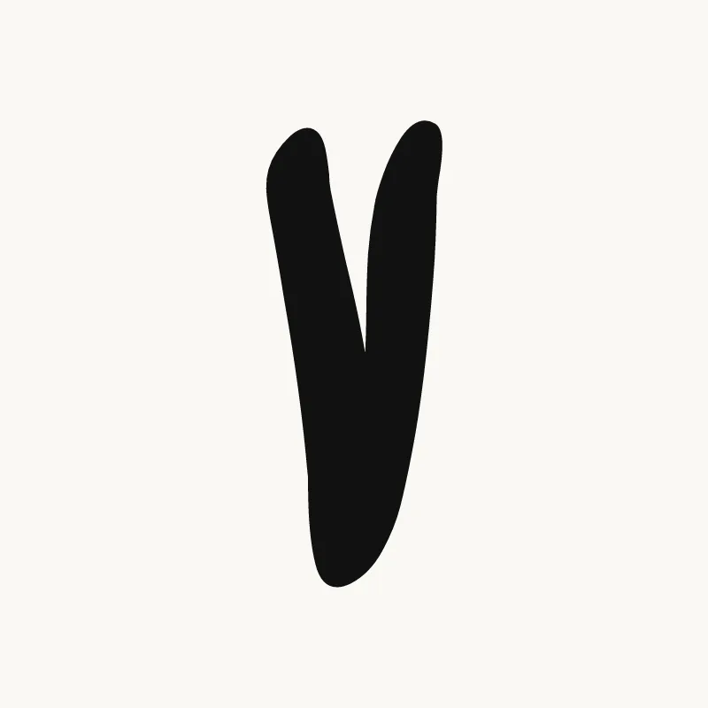 Tag graffiti letter V