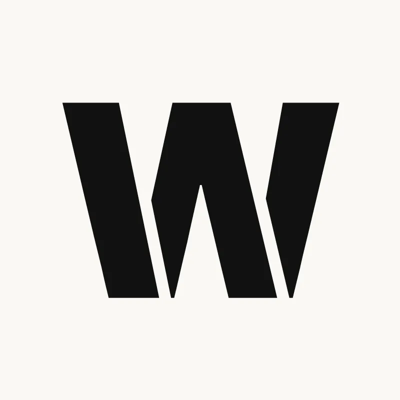 Stencil graffiti letter W