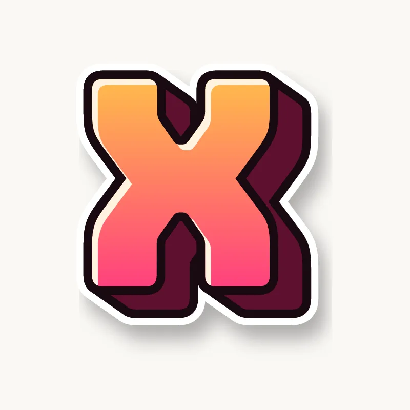 Blockbuster graffiti letter X