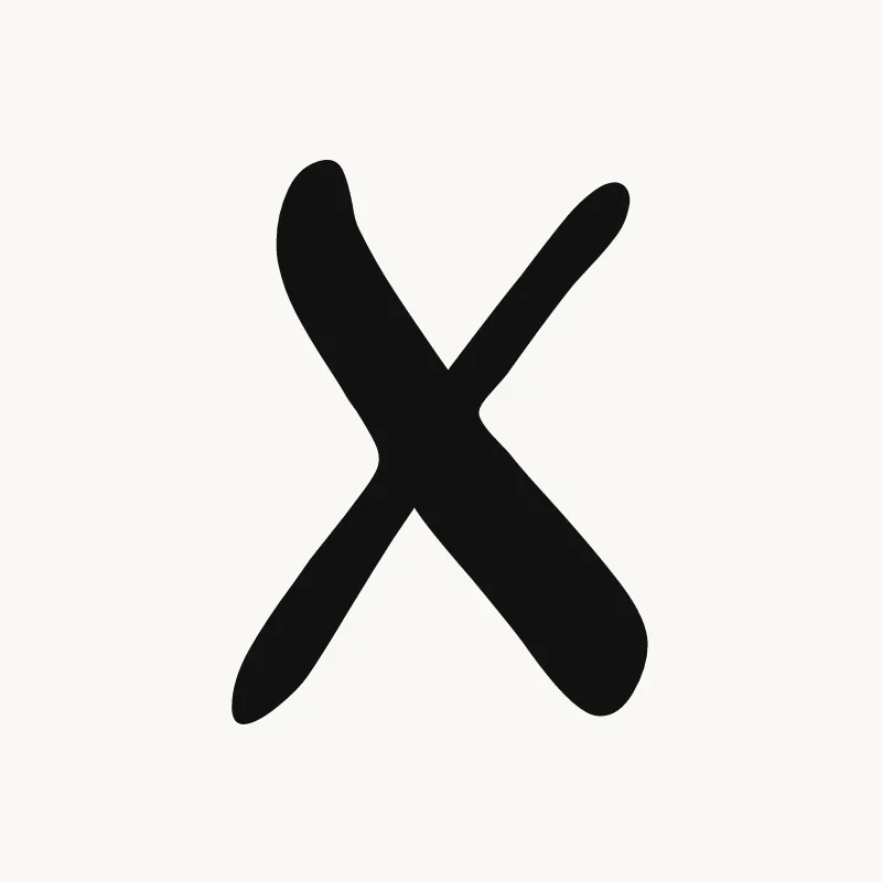 Tag graffiti letter X