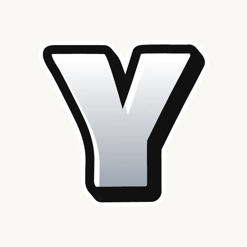 Throw-up graffiti letter Y