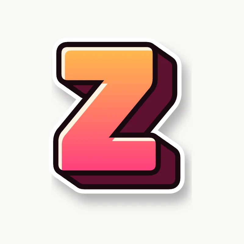 Blockbuster graffiti letter Z