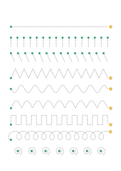 Line tracing worksheet example