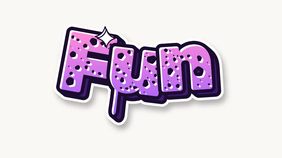 Fun in wild graffiti letters