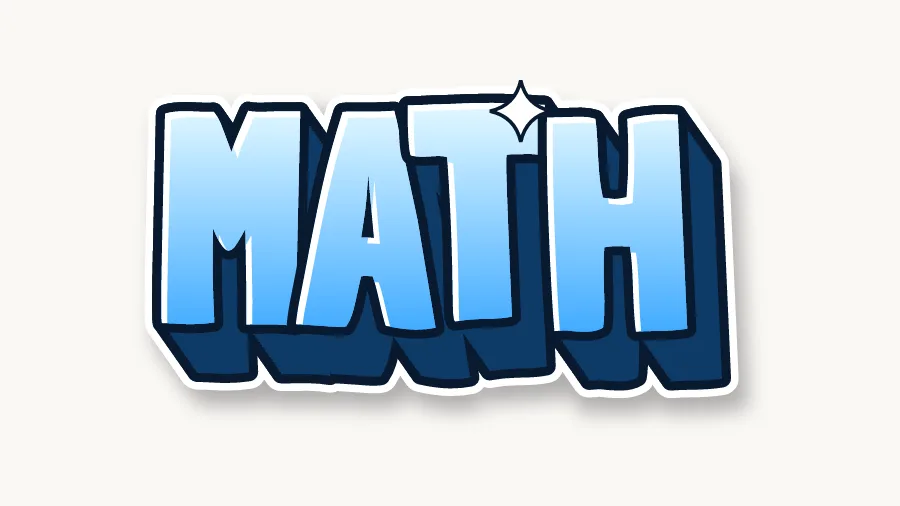 Math in 3d graffiti letters