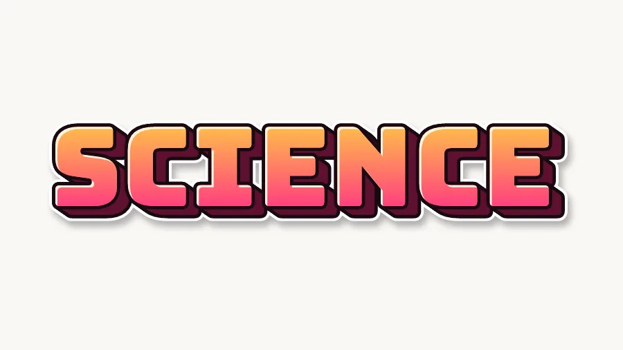 Science in blockbuster graffiti letters